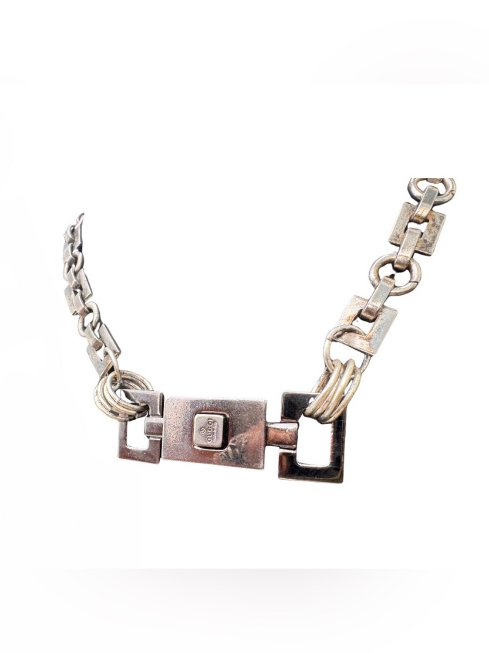 Handmade Authentic Gucci Upcycled Hardware Necklace